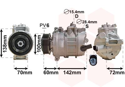 VAN WEZEL Kompressor,kliimaseade 5800K386